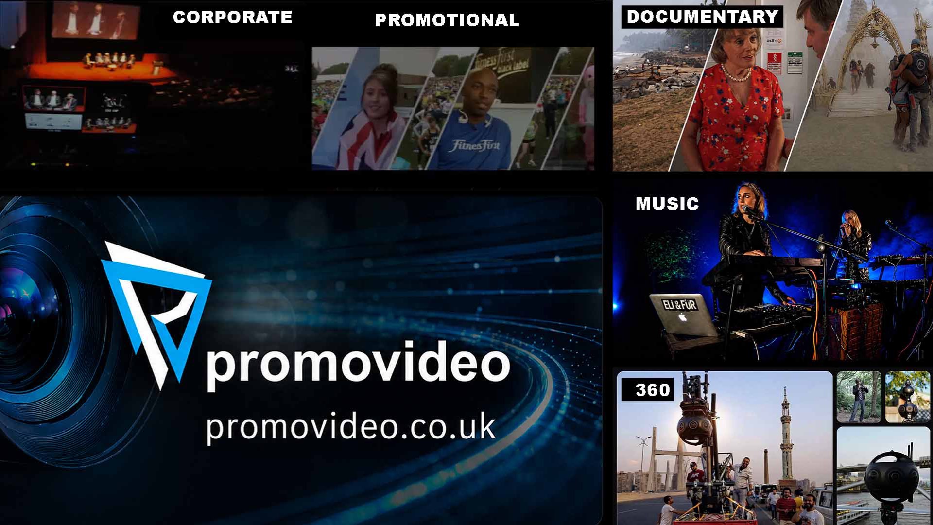 Promo Video showreel — corporate, promotional, documentary, music and 360° work