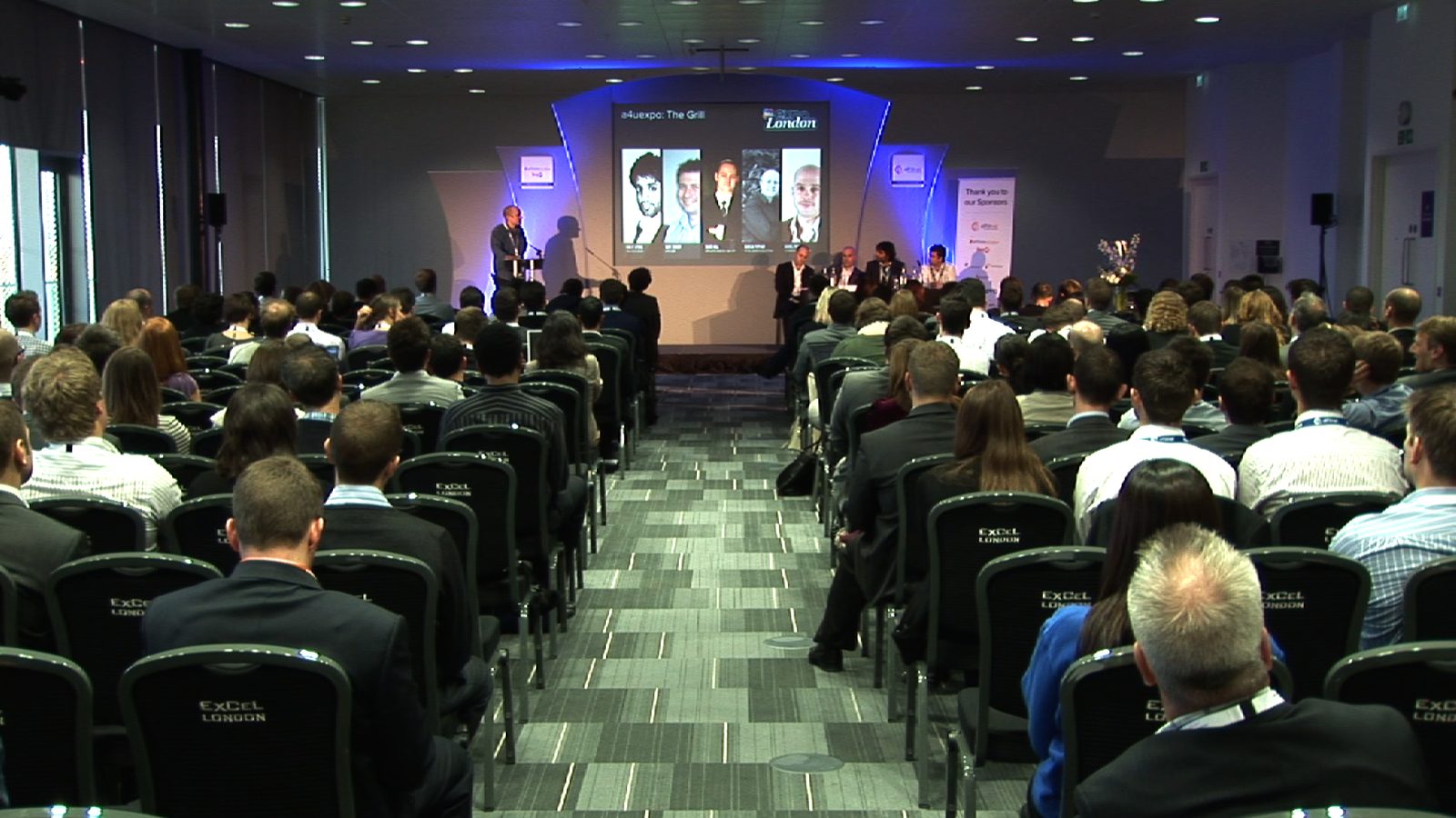 Conference audience during a panel discussion in London