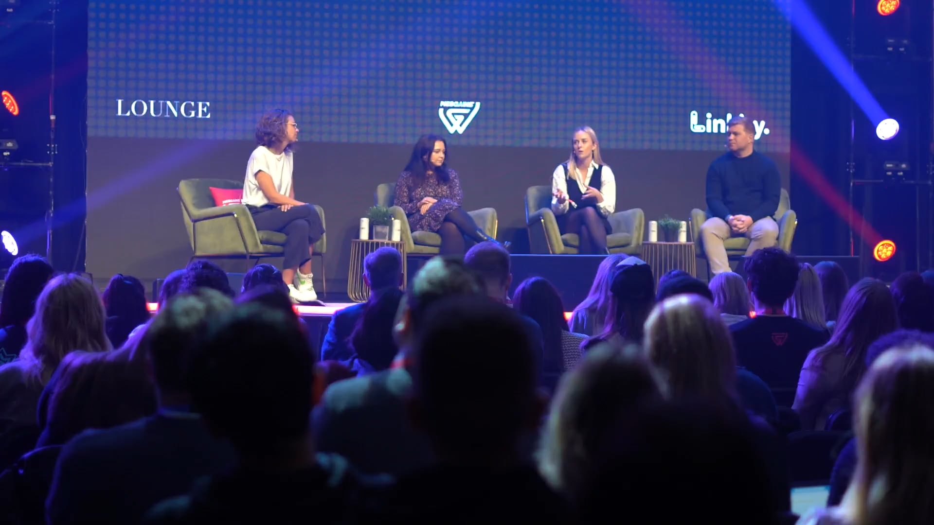 Pi Live lounge stage panel discussion with four speakers
